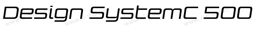 Design SystemC 500R字体转换